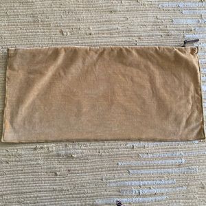 West Elm yellow velvet lumbar pillow cover 12" x 24"